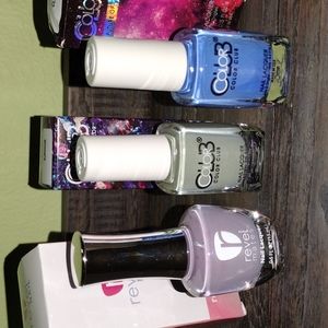7 FREE Color Club & 10 FREE Revel Mates Nail Lacquer Trio Vegan Cruelty Free NWT
